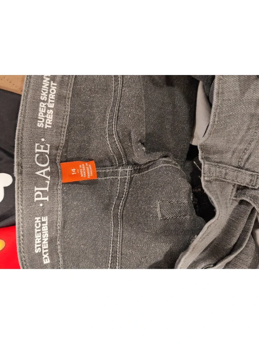 The Children's Place Super Skinny Stretch Gray Jeans Size 14